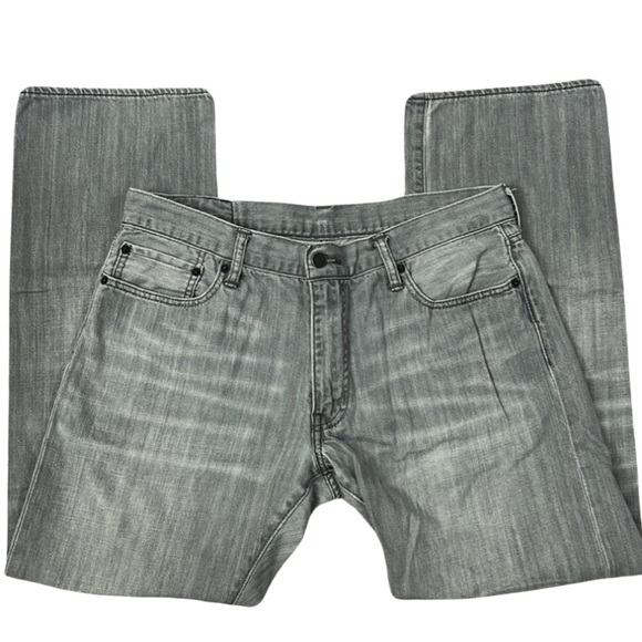 Levi's Other - Levi’s 514 mens gray denim jeans slim straight size 36